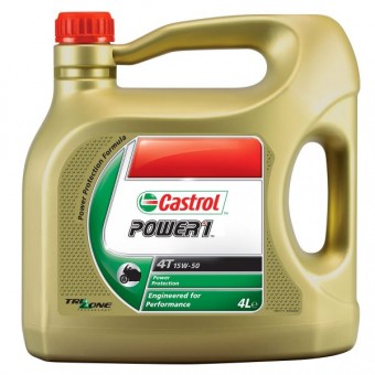 Motorcycle Oil Castrol Power 1 4T 15W-50 4 Liters Motorcycle Oil Castrol Power 1 4T 15W-50 4 Liters