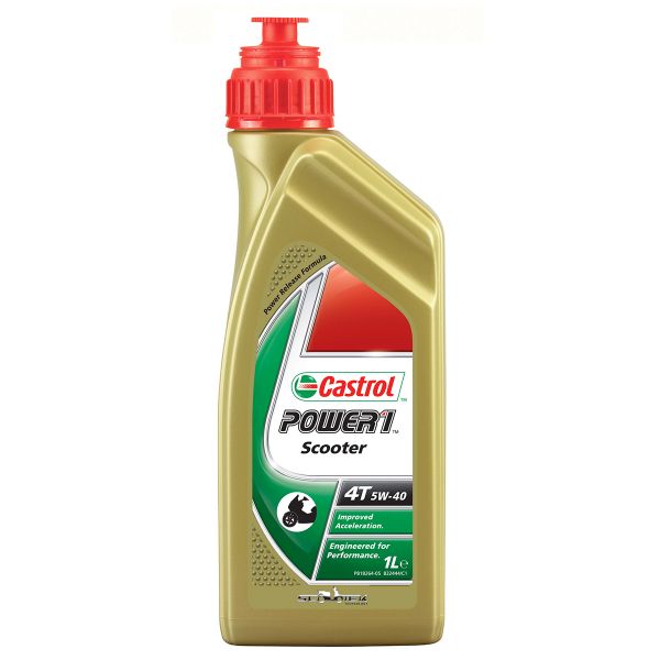 Motorcycle Oil Castrol Power 1 Scooter 4T 5W-40 1 Liter