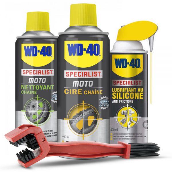 Nettoyant chaine moto WD-40, 400 ml