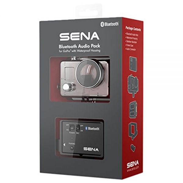 Onboard Cameras Sena Bluetooth Audio Pack for Go Pro with Waterproof Case