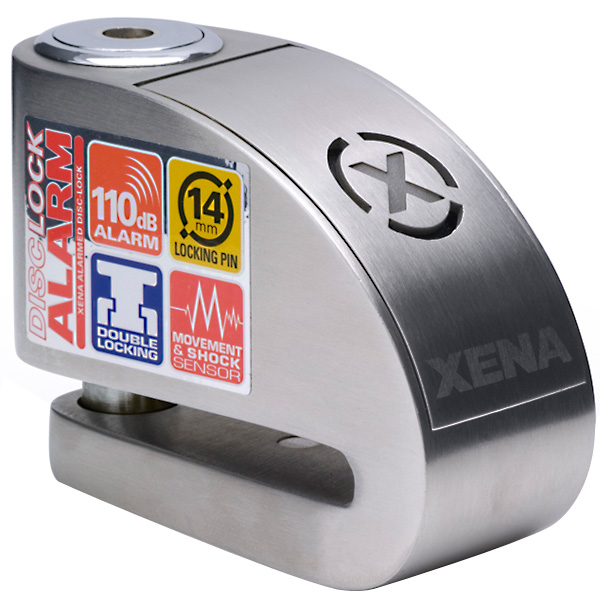 Motorcycle Accessories Xena Bloque Disque Alarme Series XN 14 Acier Bross�