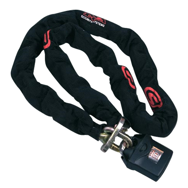 Motorcycle Accessories ICA 2 Roues Lock Maxi Chain 1500 + Padlock Unapproved