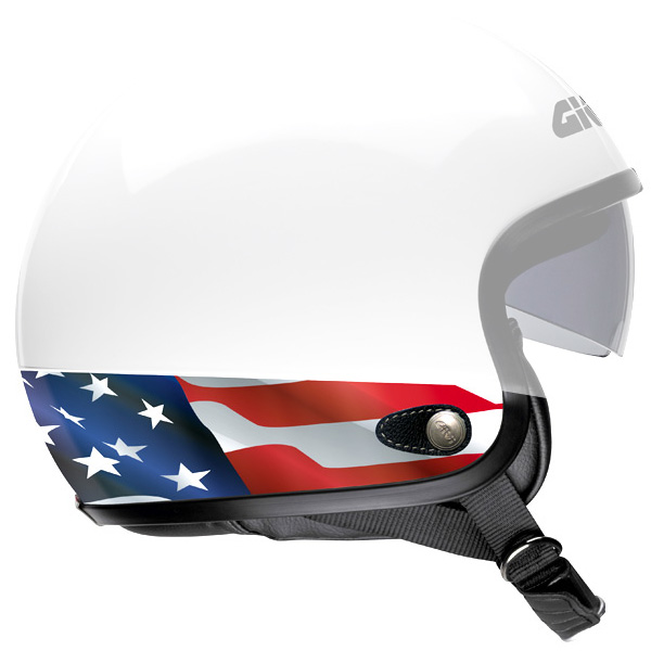 Motorcycle Helmet Accessories Givi Helmet Band X.05 Flag USA