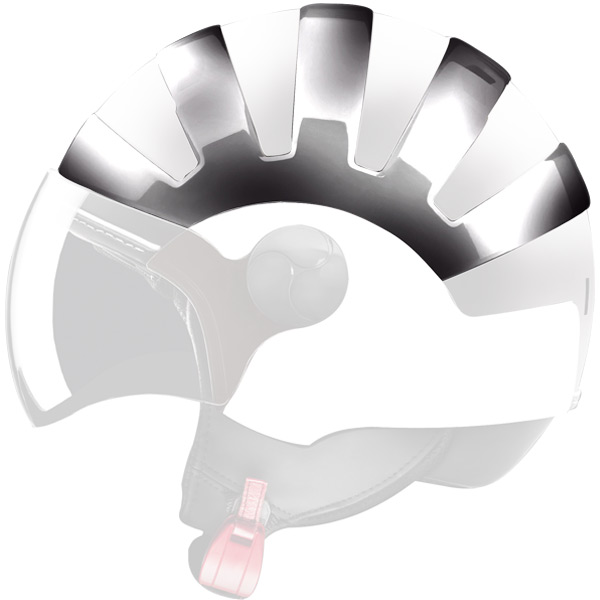 Motorcycle Helmet Accessories IDI Cover Mirror Chrome