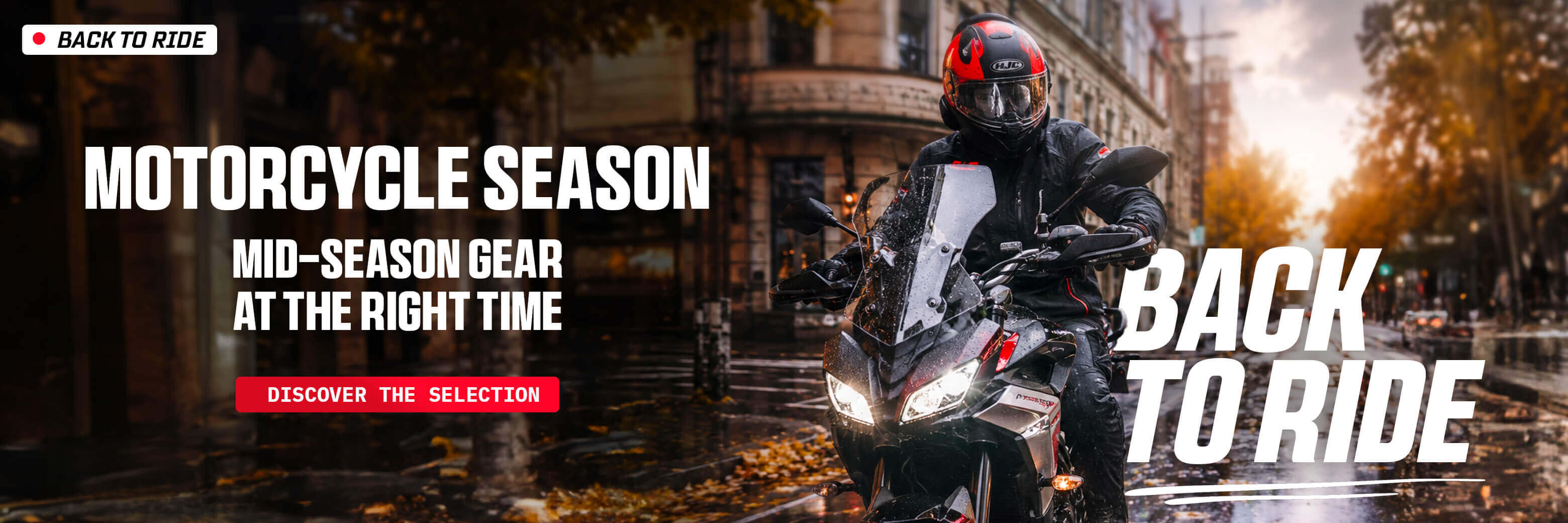 Motorcycle season: mid-season gear at the right time