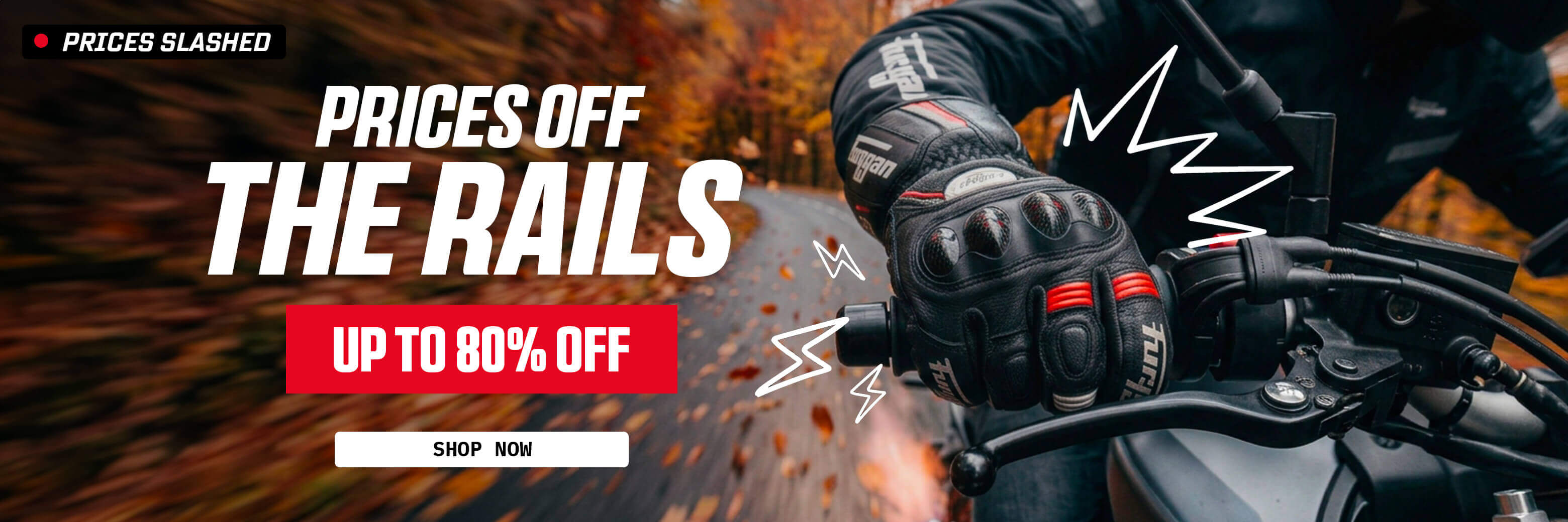 Prices off the rails up to 80% off
