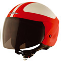 Open Face Suomy Light Retro Red
