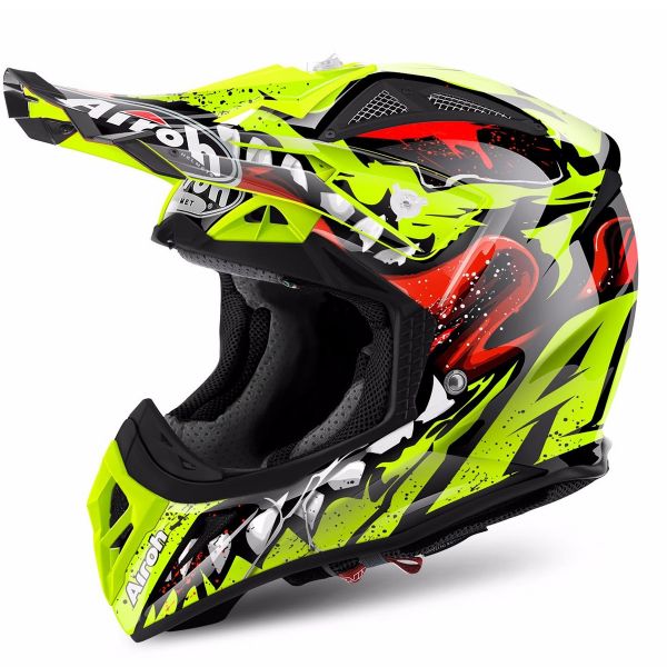 Motocross Airoh Aviator 2.2 Grim Yellow