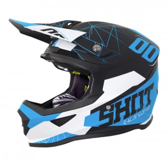 Casque Motocross SHOT Furious Spectre Black Blue Matt Casque Motocross SHOT Furious Spectre Black Blue Matt