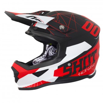 Casque Motocross SHOT Furious Spectre Black Red Matt Casque Motocross SHOT Furious Spectre Black Red Matt