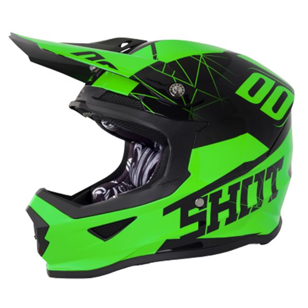Motocross SHOT Furious Spectre Neon Green