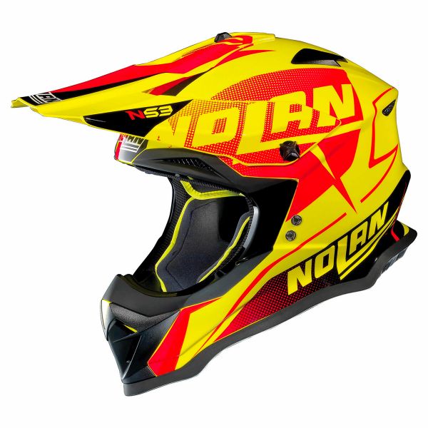 Motocross Nolan N53 Sidewinder Led Yellow 41