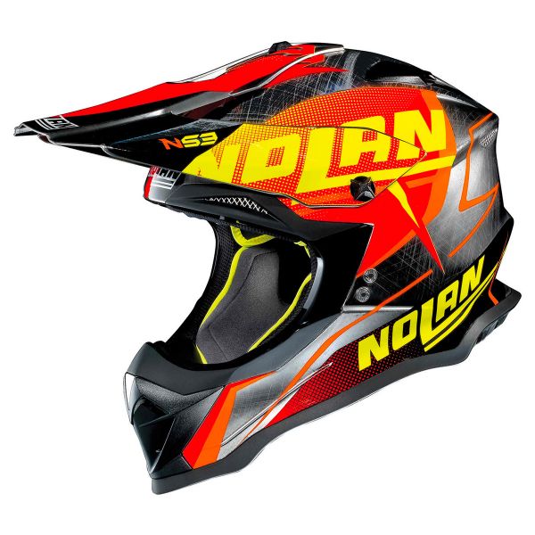 Motocross Nolan N53 Sidewinder Scratched Chrome 44 Motocross Nolan N53 Sidewinder Scratched Chrome 44