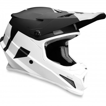 Casque Motocross Thor Sector Level Black White Casque Motocross Thor Sector Level Black White