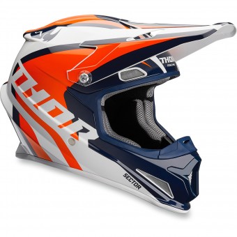 Motocross Thor Sector Ricochet Navy Orange