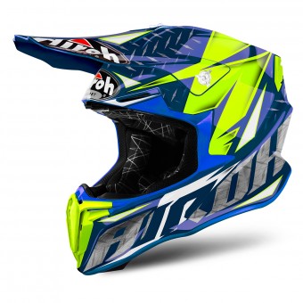 Casque Motocross Airoh Twist Iron Blue Casque Motocross Airoh Twist Iron Blue