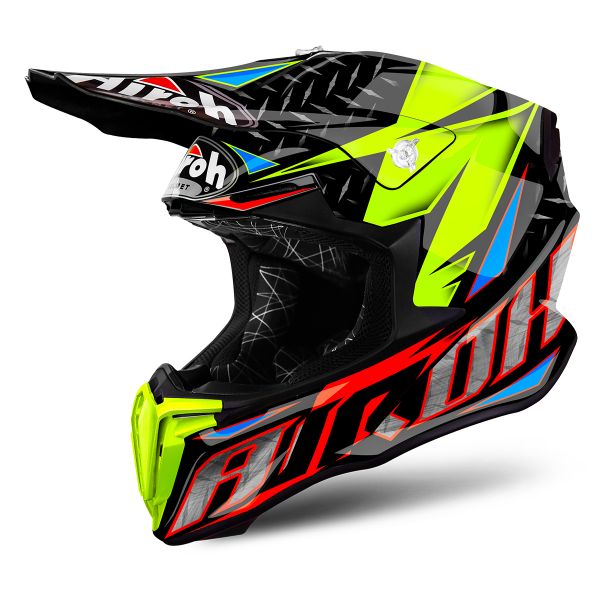 Motocross Airoh Twist Iron Orange
