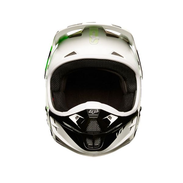 FOX V1 Race Black White Green