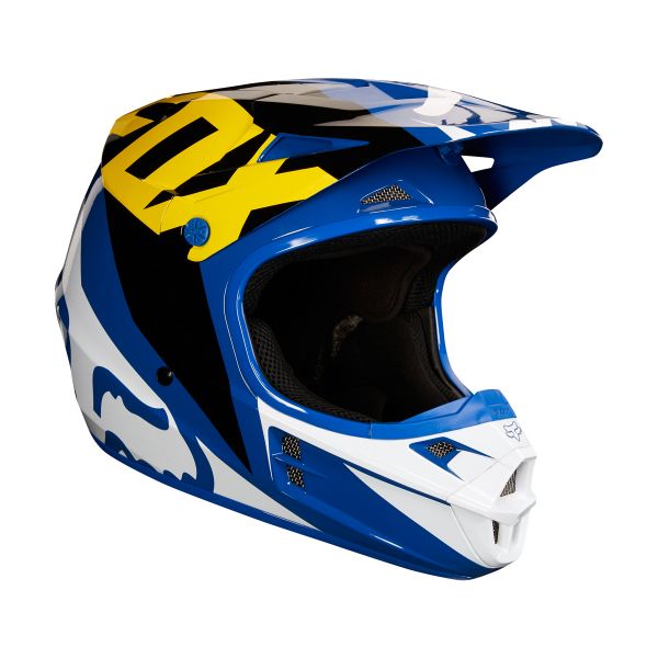 Motocross FOX V1 Race Blue White