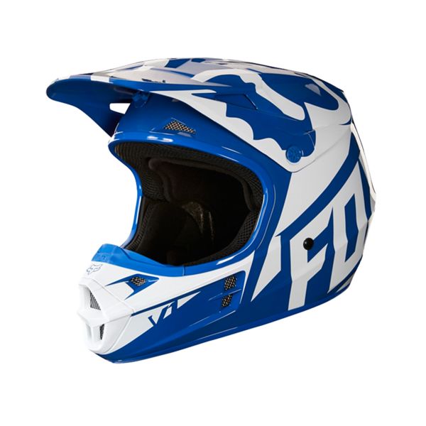 FOX V1 Race Blue White