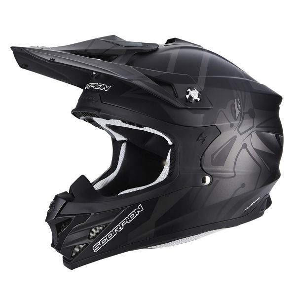 Motocross Scorpion VX-15 Air Robot Matt Black Silver