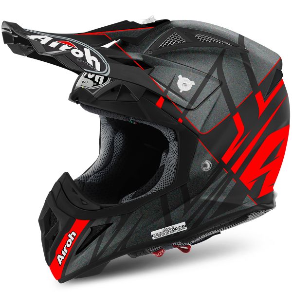 Motocross Airoh Aviator 2.2 Styling Red Matt Motocross Airoh Aviator 2.2 Styling Red Matt