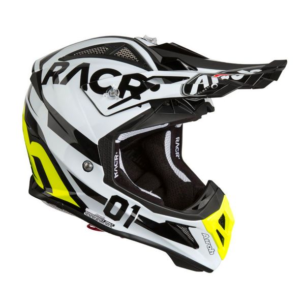 Airoh Aviator 2.2 Racr Black White Yellow