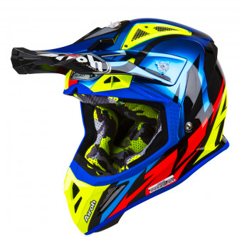 Motocross Airoh Aviator 2.3 AMS Great Blue Chrome
