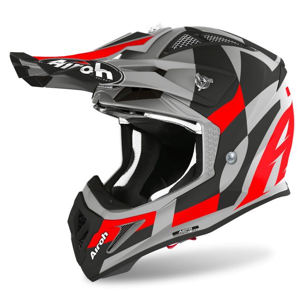Motocross Airoh Aviator Ace Trick Red Matt