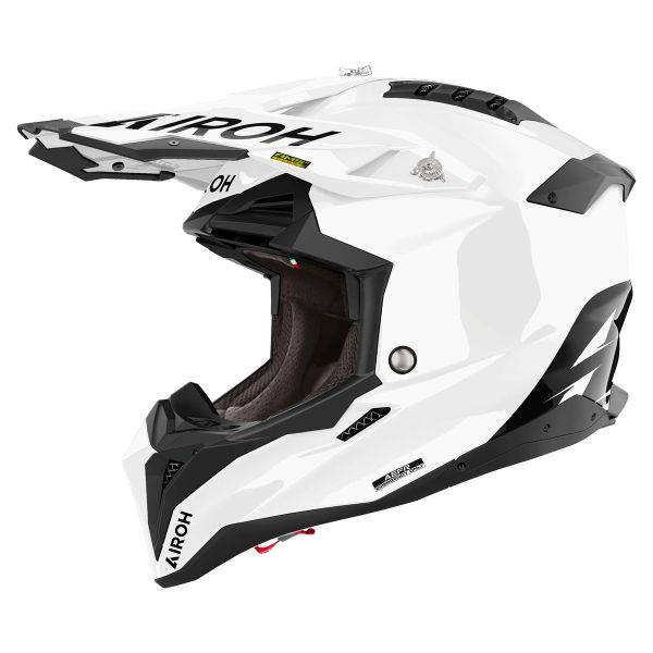 Motocross Airoh Aviator 3 Fim Color White Gloss