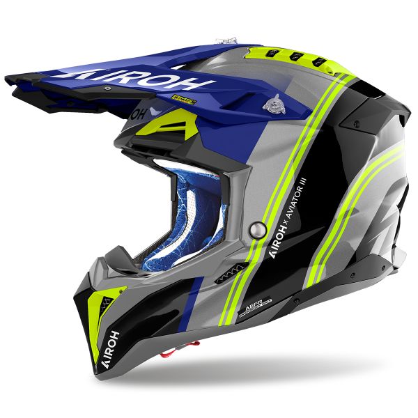 Motocross Airoh Aviator 3 Hima Blue Motocross Airoh Aviator 3 Hima Blue