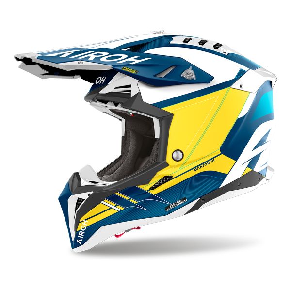 Motocross Airoh Aviator 3 Saber Blue Matt