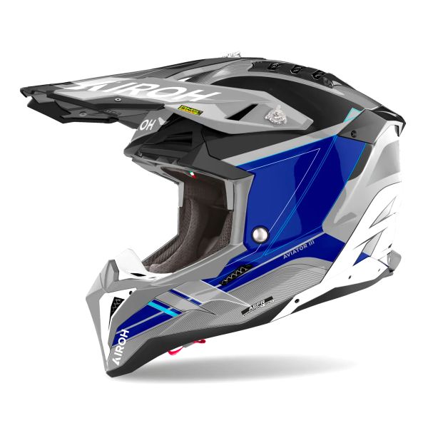 Motocross Airoh Aviator 3 Saber Blue