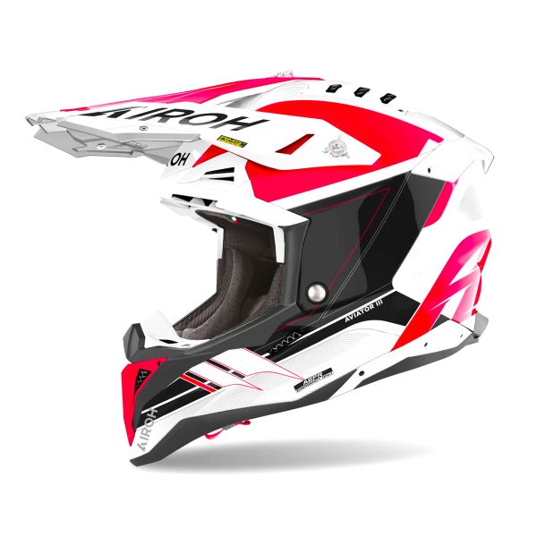 Motocross Airoh Aviator 3 Saber Red