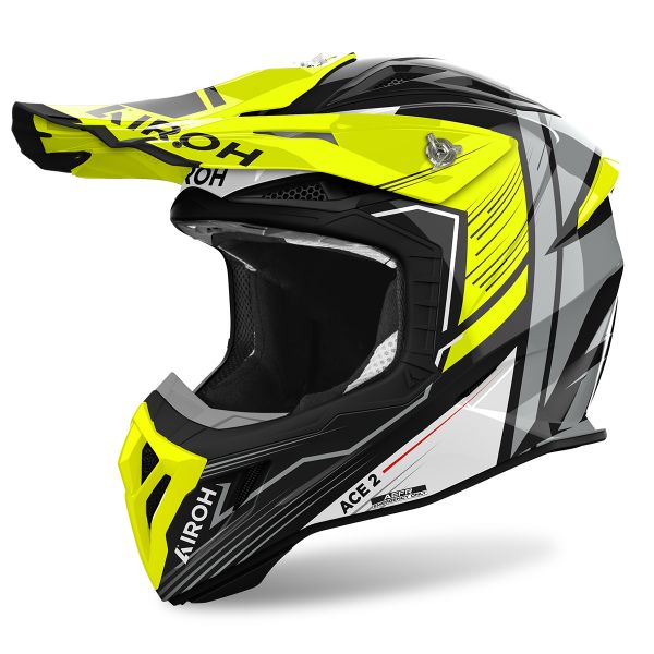 Motocross Airoh Aviator Ace 2 Engine Yellow