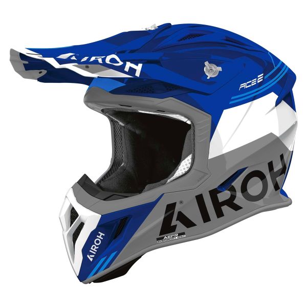 Motocross Airoh Aviator Ace 2 Fury Blue Gloss