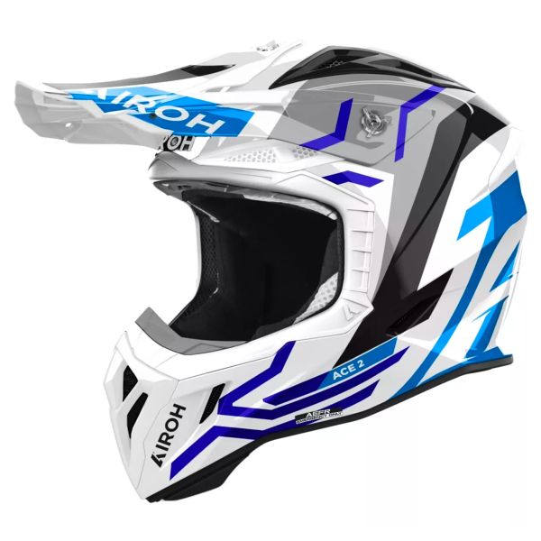 Motocross Airoh Aviator Ace 2 Ground Blue