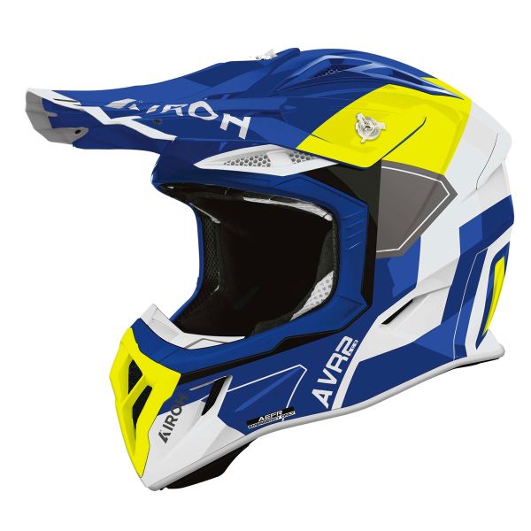 Motocross Airoh Aviator Ace 2 Shield Blue Yellow