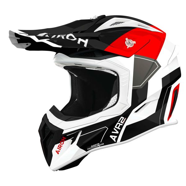Motocross Airoh Aviator Ace 2 Shield Red Gloss