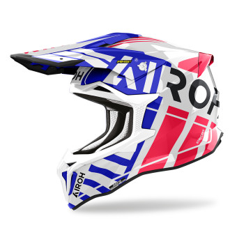 Motocross Airoh Strycker Brave Blue Red