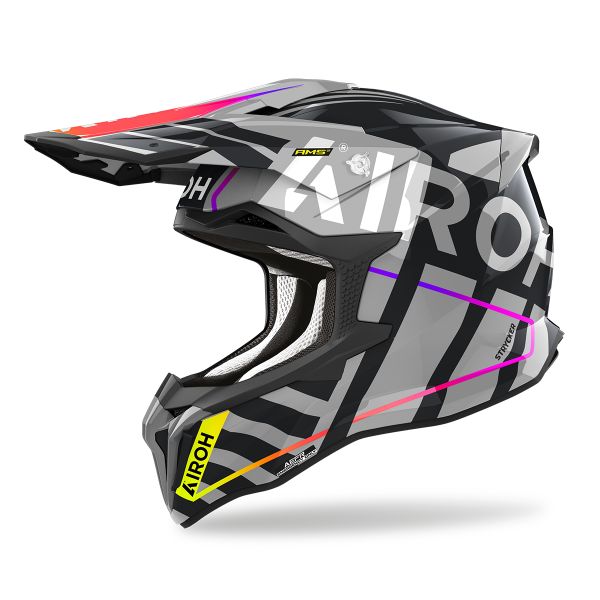 Motocross Airoh Strycker Brave Grey