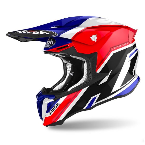 Motocross Airoh Twist 2.0 Shaken Blue Motocross Airoh Twist 2.0 Shaken Blue