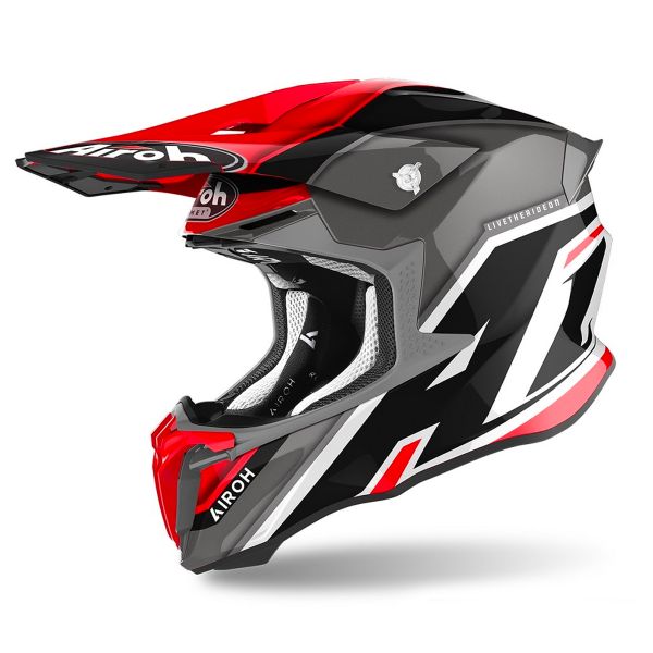 Motocross Airoh Twist 2.0 Shaken Red