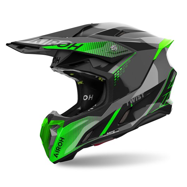 Motocross Airoh Twist 3 Shard Green