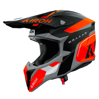 Motocross Airoh Wraaap Conquer Orange Matt