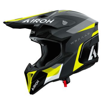 Motocross Airoh Wraaap Conquer Yellow Matt