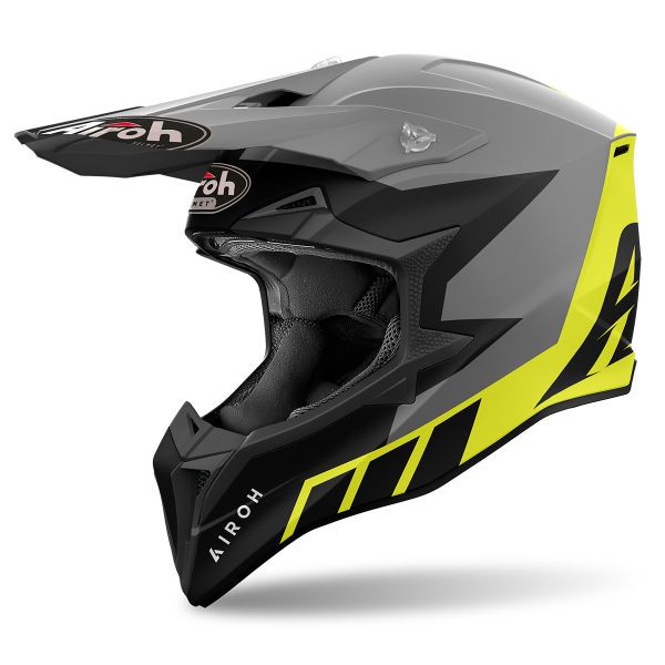 Motocross Airoh Wraaap Reloaded Yellow Matt