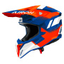 Casque Motocross Airoh Wraaap Vision Orange Blue Gloss