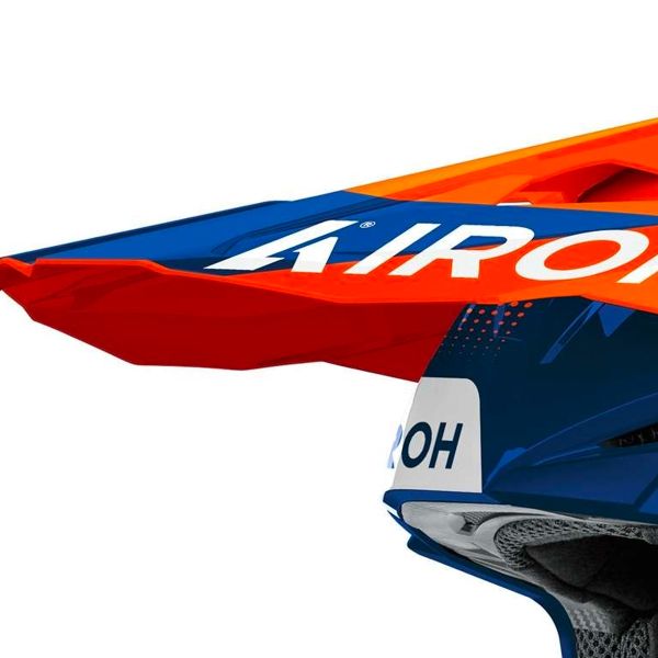 Airoh Wraaap Vision Orange Blue Gloss