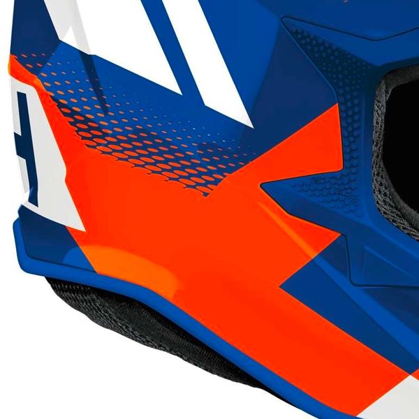 Airoh Wraaap Vision Orange Blue Gloss